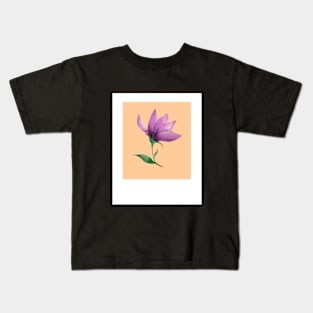 Purple Flower Kids T-Shirt